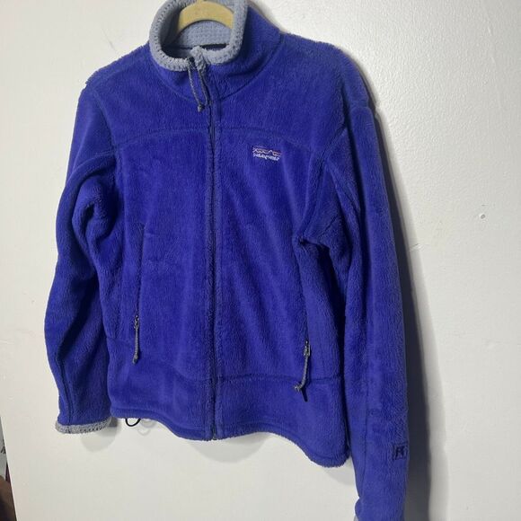 Patagonia Purple Blue and Gray Fleece Jacket Women's Sz M - Picture 2 of 14